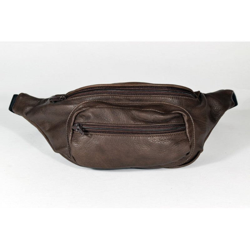Leather Bum Bag No. 22 - Brown